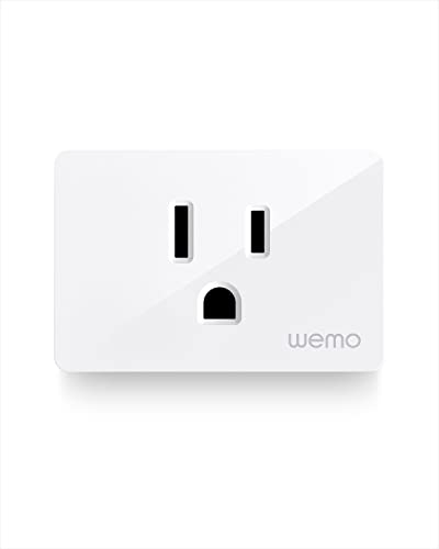 Wemo Smart Plug (Simple Setup Smart Outlet for Smart Home, Control Lights and Devices...