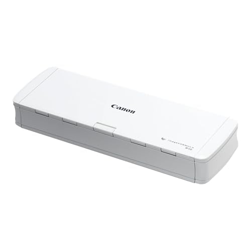 Canon imageFORMULA R10 Portable Document Scanner, 2-Sided Scanning with 20 Page Feeder,...