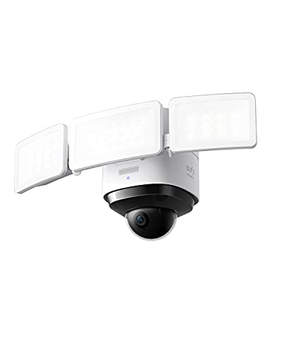 eufy Security Floodlight Cam S330, 360-Degree Pan & Tilt Coverage, 2K Full HD, 3,000...