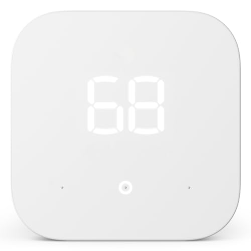 Amazon Smart Thermostat – Save money and energy - Works with Alexa and Ring - C-wire...