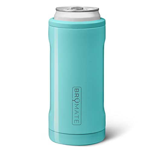 BrüMate Hopsulator Slim Can Cooler Insulated for 12oz Slim Cans | Skinny Can Insulated...