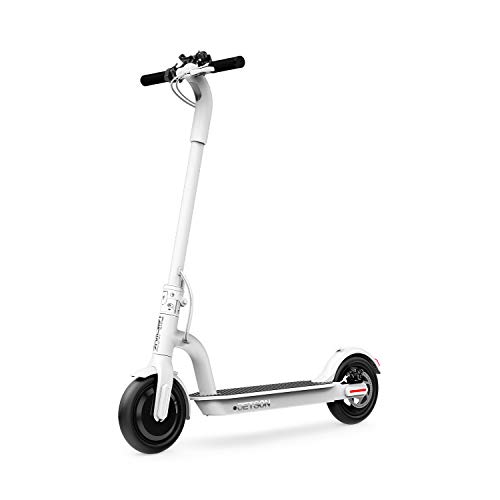 Jetson Eris Folding Adult Electric Scooter, White - with Phone Holder and LCD Display