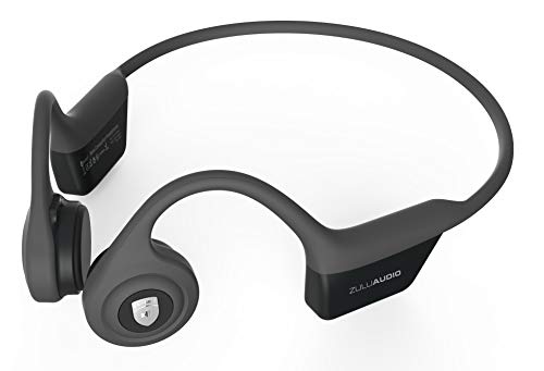 Zulu Exero Open-Ear Wireless Bone Conduction Headphones (Grey) Bluetooth for Running,...