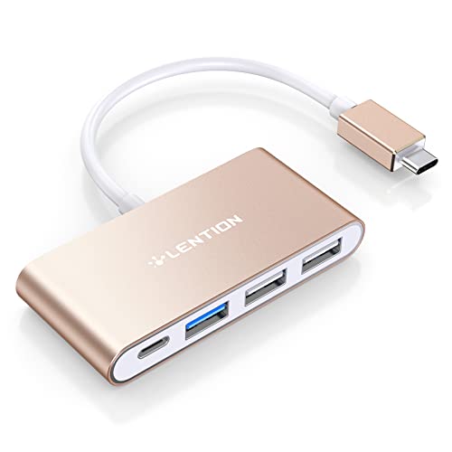 LENTION 4-in-1 USB-C Hub with Type C, USB 3.0, USB 2.0 Compatible 2023-2016 MacBook Pro...