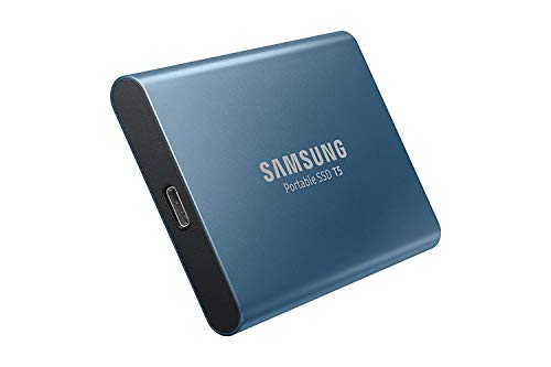 SAMSUNG T5 Portable SSD 500GB - Up to 540MB/s - USB 3.1 External Solid State Drive, Blue...