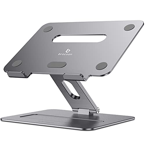 brocoon Adjustable MacBook Stand for Desk, Ergonomic Aluminum Laptop Riser with Heat-Vent,...