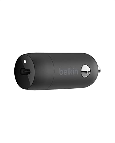 Belkin USB-C Car Charger 18W (iPhone Fast Charger for iPhone SE, 11, 11 Pro, 11 Pro Max,...