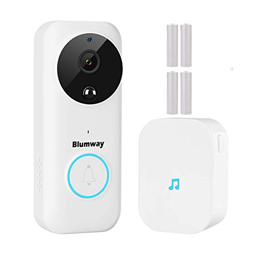 BlumWay Video Doorbell Camera, Security Video Doorbell Wireless WiFi with Motion Detector,...