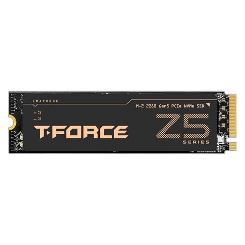 TEAMGROUP T-FORCE Z540 2TB DRAM SLC Cache 3D TLC NAND NVMe Phison E26 PCIe Gen5x4 M.2 2280...