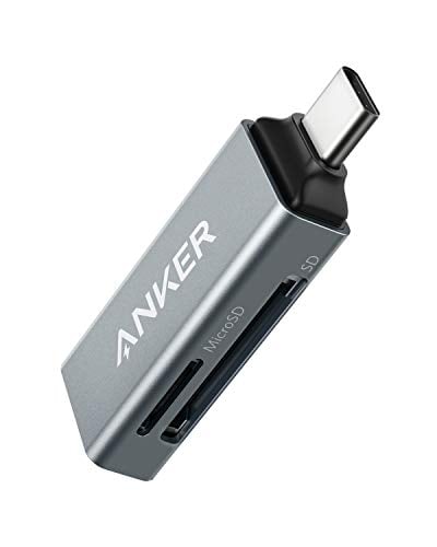 Anker SD Card Reader, 2-in-1 USB C Memory Card Reader for SDXC, SDHC, SD, MMC, RS-MMC,...