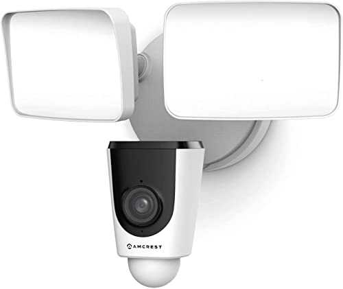 Amcrest Floodlight Camera, Smart Home 1080P Security Outdoor Camera Wireless WiFi with...