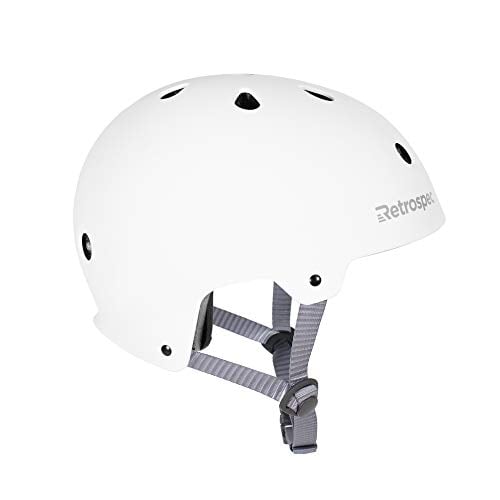 Retrospec cm-2 Classic Commuter Bike/Skate/Multi-Sport Helmet , Matte White ,Medium
