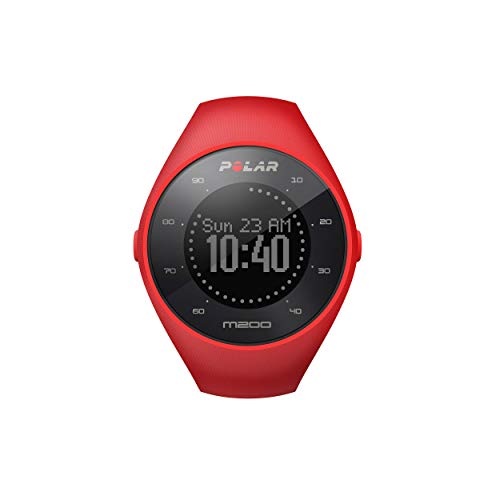 Polar M200 GPS Running Watch with Wrist-Based Heart Rate, Red, Medium/Large