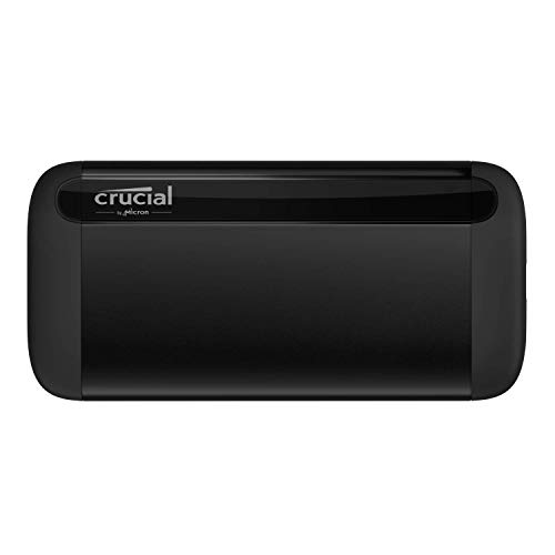 Crucial X8 500GB Portable SSD – Up to 1050MB/s – USB 3.2 – External Solid State...