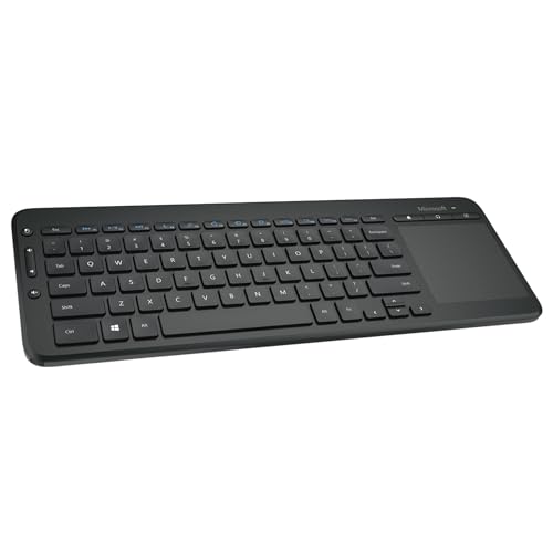 Microsoft Wireless All-In-One Media Keyboard,Black - Wireless Keyboard with Track Pad. USB...