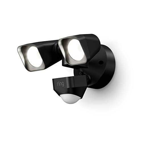 Ring Smart Lighting – Floodlight, Wired, Outdoor Motion-Sensor Security Light, Black...