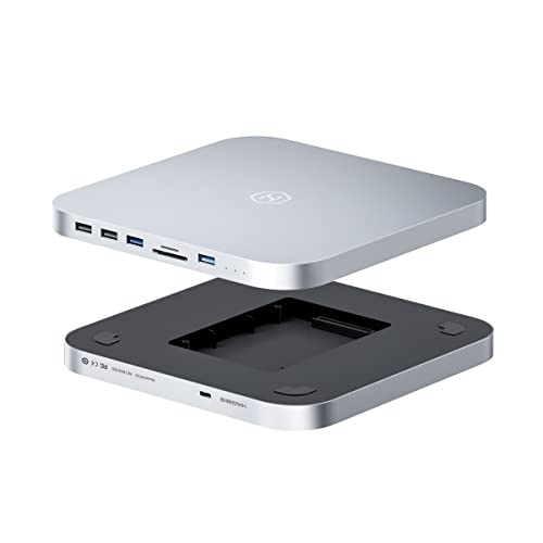 USB-C Hub with Hard Drive Enclosure, Hagibis Type-C Docking Station & Stand for Mac Mini...