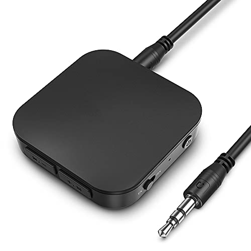 Bluetooth Transmitter Receiver, 5.0 Bluetooth Audio Adapter, 2-in-1 Wireless 3.5mm AUX...
