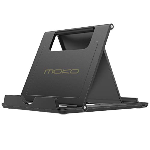 MoKo Phone/Tablet Stand, Foldable Tablet holder Fits with iPhone 15/Pro/Plus/Pro Max,...
