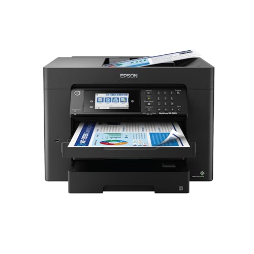 Epson Workforce Pro WF-7840 Wireless All-in-One Wide-Format Printer with Auto 2-Sided...