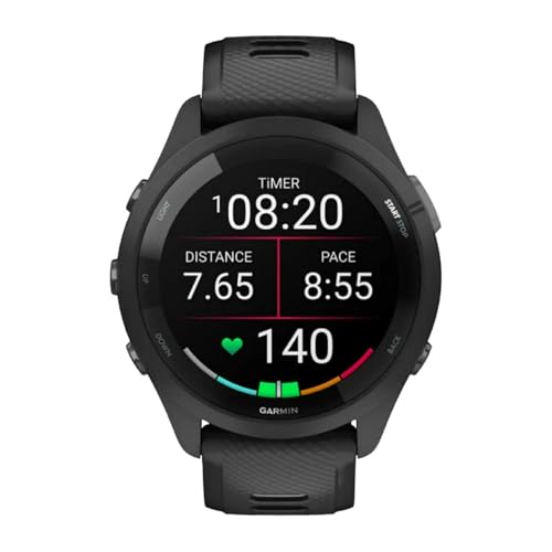 Garmin Forerunner 265 Running Smartwatch, Colorful AMOLED Display, Training Metrics and...