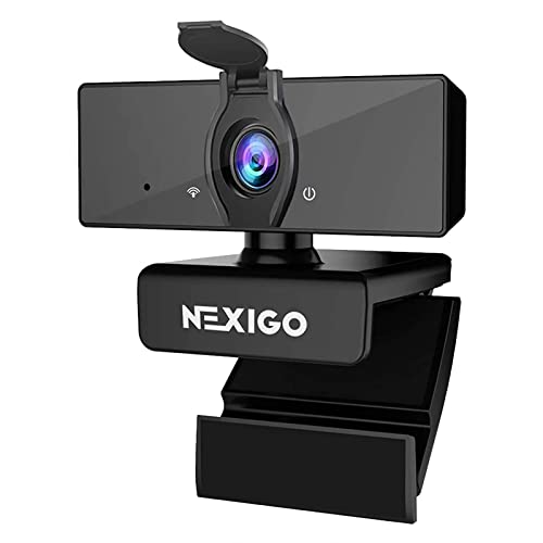 NexiGo N660 1080P Business Webcam, Dual Microphone & Privacy Cover, USB FHD Web Computer...