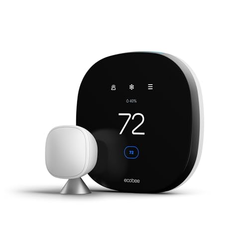ecobee SmartThermostat with Voice Control - Programmable Wifi Thermostat - Works with...