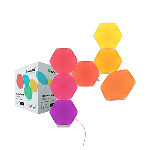 Nanoleaf Shapes WiFi and Thread Smart RGBW 16M+ Color LED Dimmable Gaming and Home Decor...