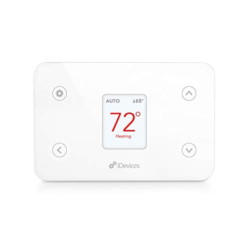iDevices IDEV0005AND5 FBA_2843481 Wi-Fi Smart Thermostat, Works with Alexa, White (Package...