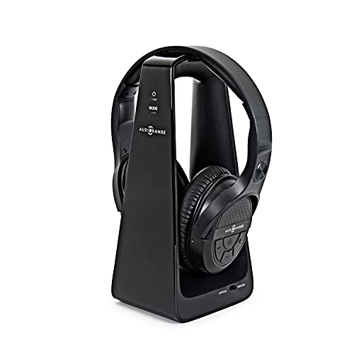 AudioRange Seniors & Hard of Hearing | Wireless TV Over-Ear Headphones Lightweight,...