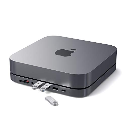 Satechi USB C Hub - Type-C Aluminum Stand & Hub - USB-C Data Port, Micro/SD Card Readers,...