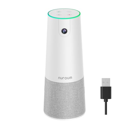 NUROUM C20 HD Conference Webcam, 1080P Video Conference Camera with Mic and Speaker,...