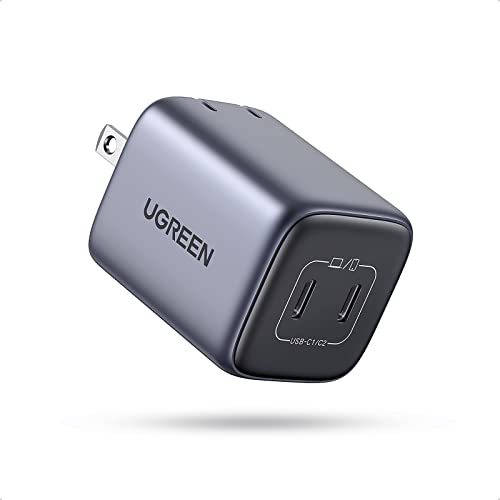 UGREEN 45W USB C Charger, Nexode 2 Port GaN Foldable PPS Wall Charger Block Support...