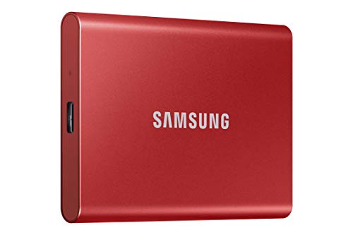 SAMSUNG T7 500GB, Portable SSD, up to 1050MB/s, USB 3.2 Gen2, Gaming, Students, &...