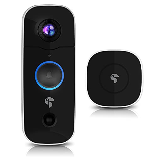 Toucan Wireless Waterproof Night Vision 180 Degree Full HD Video Doorbell, Works with...