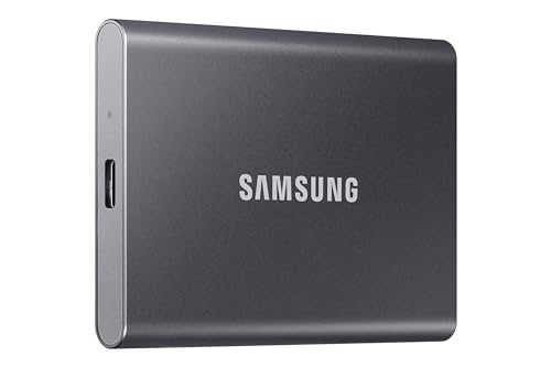 SAMSUNG T7 Portable SSD, 2TB External Solid State Drive, Speeds Up to 1,050MB/s, USB 3.2...