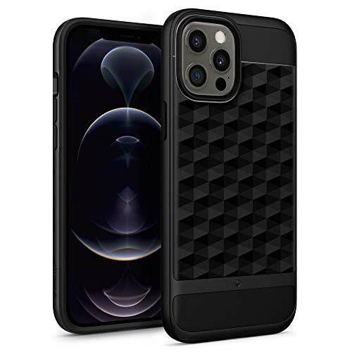 Caseology Parallax Compatible with iPhone 12 Pro Max Case (2020) - Matte Black