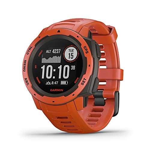 Garmin Instinct, Rugged Outdoor Watch with GPS, Features GLONASS and Galileo, Heart Rate...