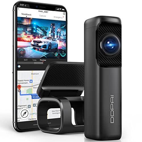 DDPAI Dash Cam 4K Front 3840x2160, Built in 5G WiFi GPS, 64G Storage Car Dash Camera, No...