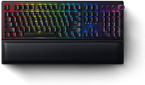 Razer BlackWidow V3 Pro Wireless Mechanical Gaming Keyboard with Yellow Switches, Chroma...