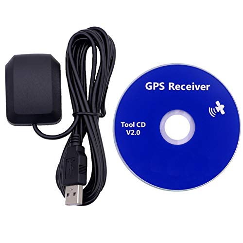 QGP SUPPLY Waterproof GPS Receiver for Laptop, USB Interface, Raspberry Pi, 27 db Gain
