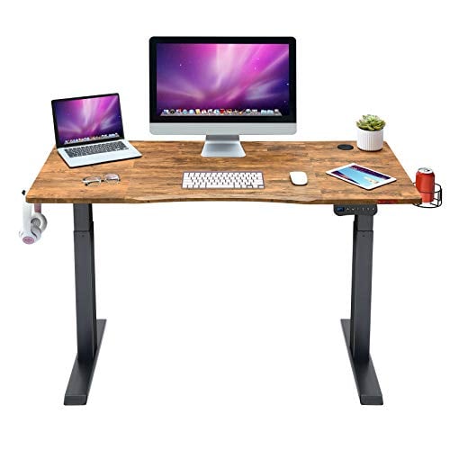 Mr IRONSTONE Electric Height Adjustable Desk 47.2' Standing Desk Sit to Stand Home Office...