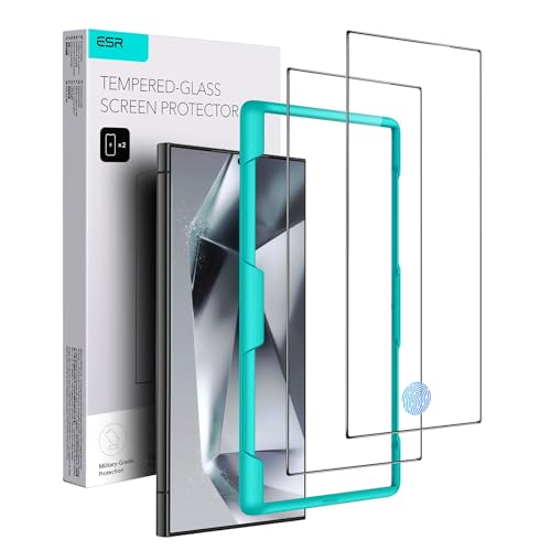 ESR for Samsung Galaxy S24 Ultra Screen Protector, 2 Pack Tempered Glass with Easy...