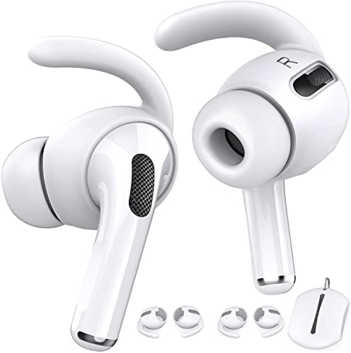AhaStyle 3 Pairs AirPods Pro Ear Hooks Covers [Added Storage Pouch] Anti-Slip Ear Covers...