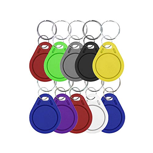 EnchanTech - NFC Tags - NTAG215 Forum 2 Tags - Writable Keychains - Pack of 10 (Variety)