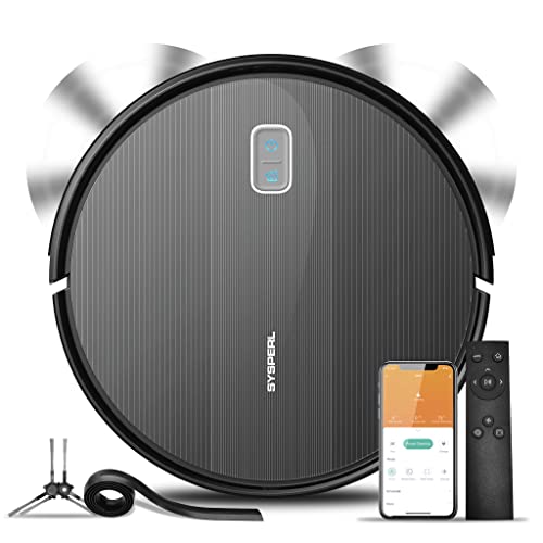 SYSPERL Robot Vacuum Cleaner, Robot Vacuum with Mapping Technology, Automatic Robot Vacuum...