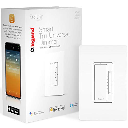 Legrand - OnQ Smart Tru-Universal Dimmer Switch, Apple HomeKit Technology for 10 Volts,...