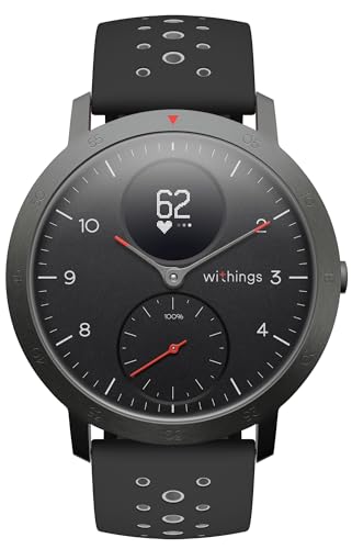 Withings Steel HR Sport - Multisport hybrid Smartwatch, connected GPS, heart rate, fitness...