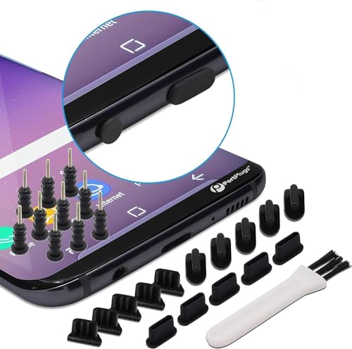 PortPlugs Universal 25pc Charging Port Cover Set, Compatible with iPhone, USB-C, Android,...
