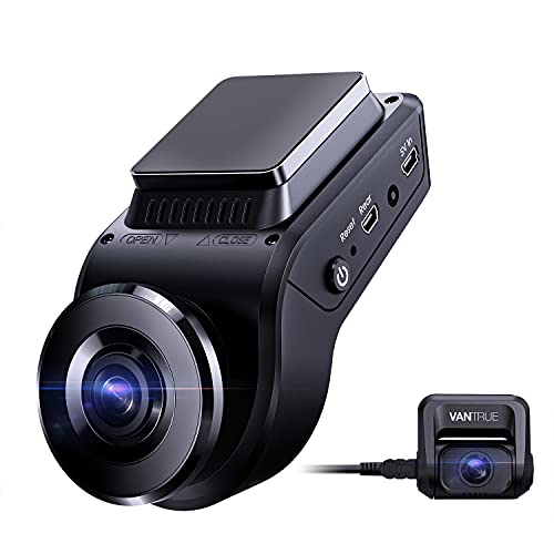 Vantrue S1 4K Dash Cam Front and Rear, 1080P Dual GPS Dash Camera with 24 Hours Parking...